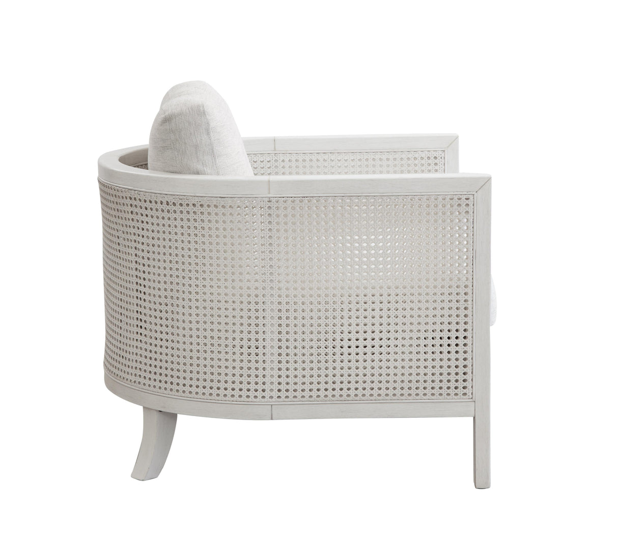 Bassett Hampstead Oyster/ White Wash Wood Frame w/ Cane Mylo Accent Chair
