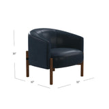 Bassett Navy Higgins Accent Chair