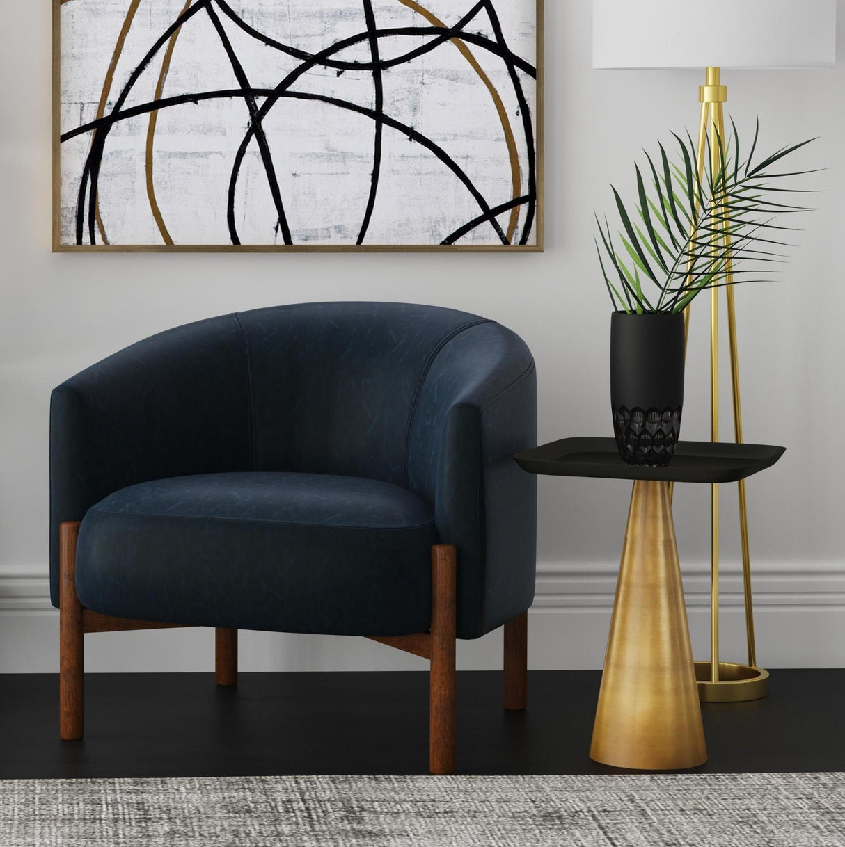 Bassett Beige Myrtle Accent Chair