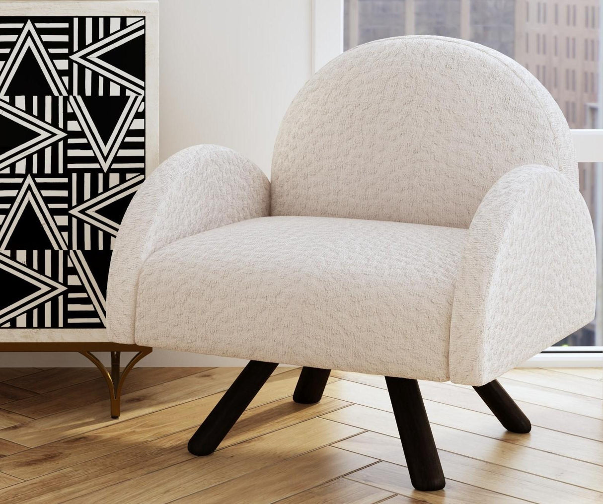 Bassett Beige Myrtle Accent Chair