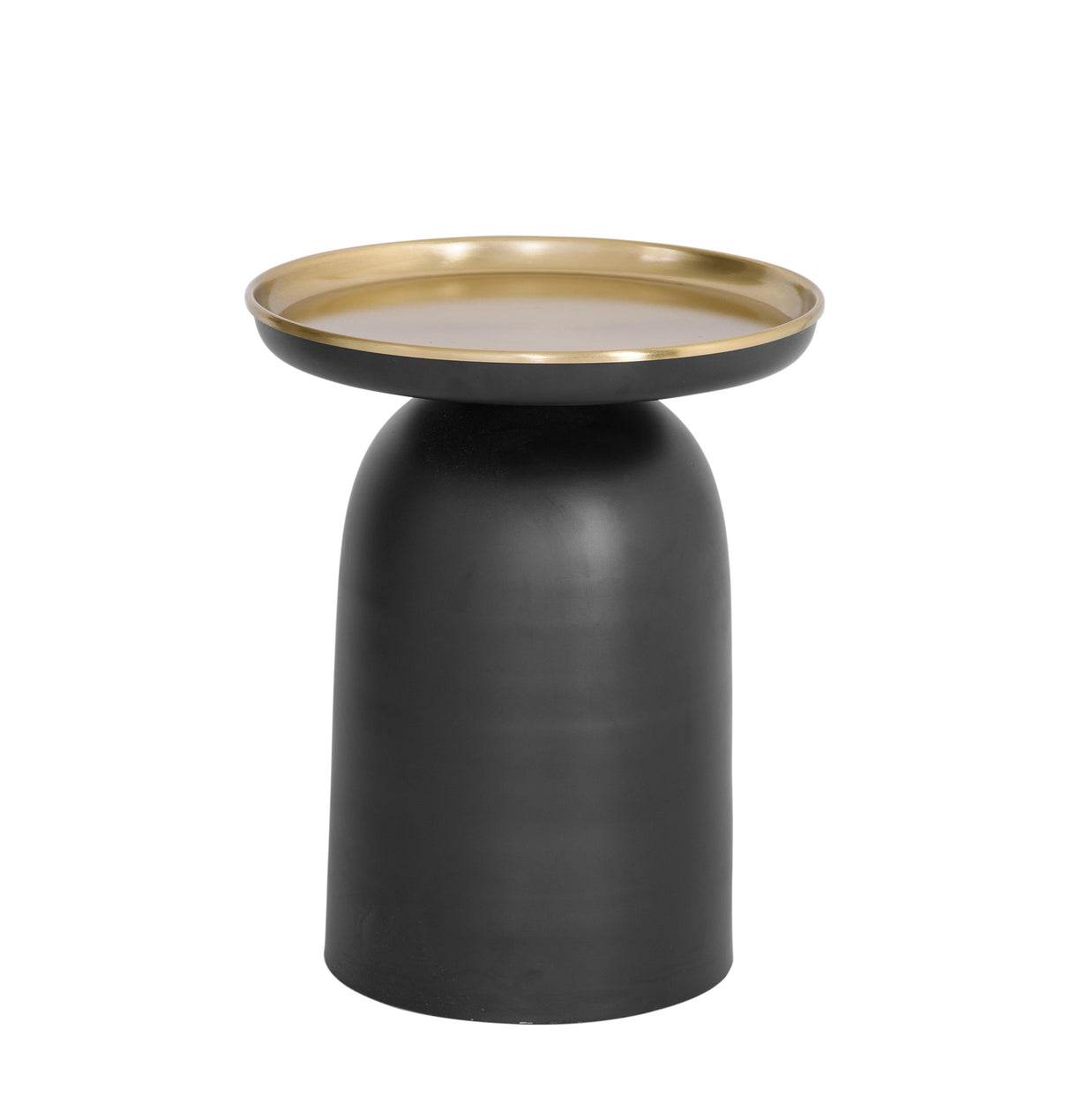 Bassett Burnished Brass / Black Leta Scatter Table