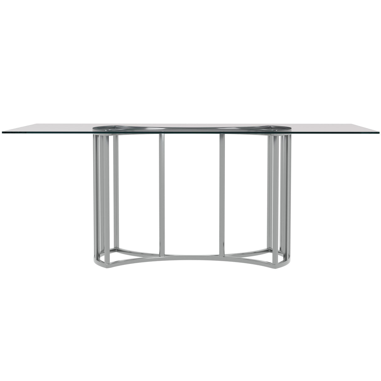 Bassett Chrome plated / glass Sophia Dining Table