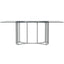 Bassett Chrome plated / glass Sophia Dining Table