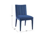 Bassett Navy Blue Brianne Navy Dining Chair Set of 2