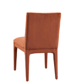 Bassett Rust Velvet Brianne Rust Dining Chair Set of 2