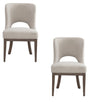 Bassett Clarkson's Sand / Chestnut Brown Trevino Dining Chair Set of 2