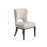 Bassett Clarkson's Sand / Chestnut Brown Trevino Dining Chair Set of 2