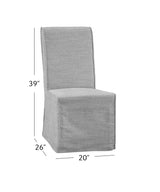 Bassett Hempstead Dove Mackie Dining Chair Set of 2
