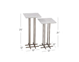 Bassett White Xavier Accent Table 2 Piece Set