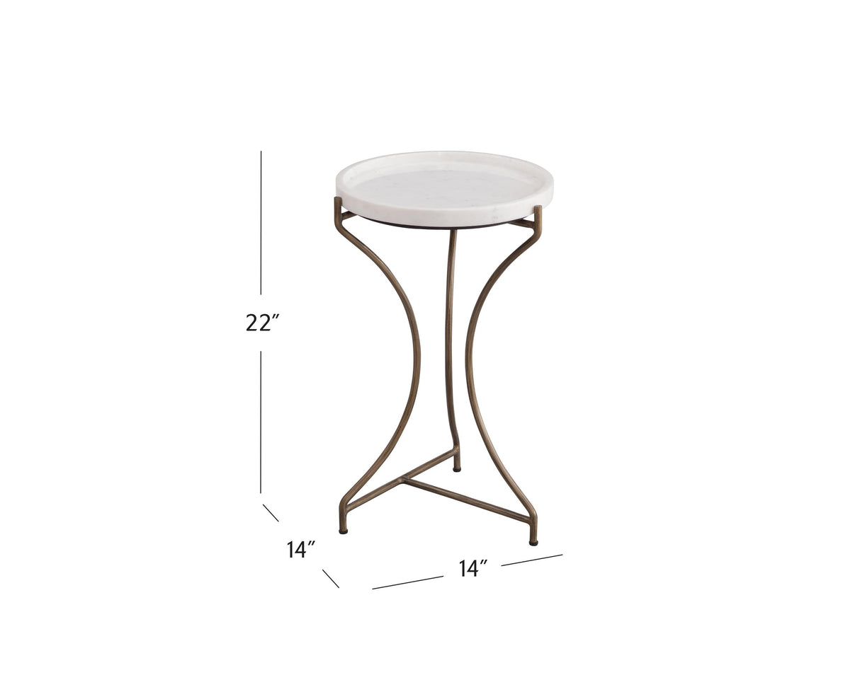 Bassett White McGowan Accent Table
