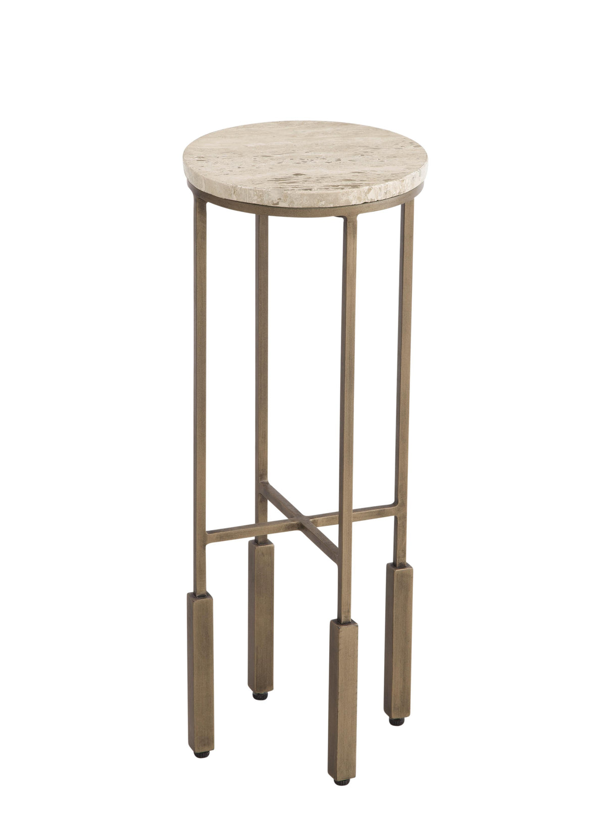 Bassett Antique Brass Lucia Accent Table