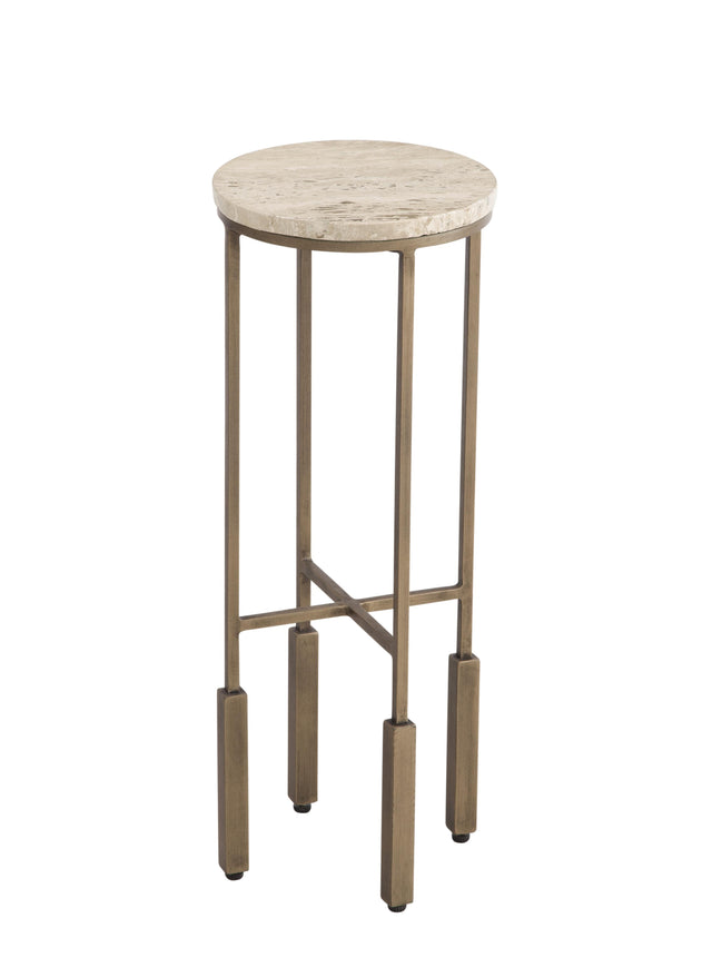 Bassett Antique Brass Lucia Accent Table