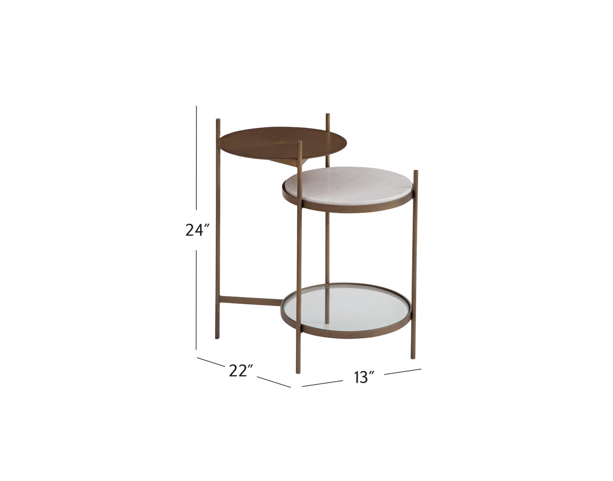 Bassett Gold Felicity Accent Table