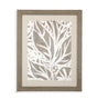 Bassett Rustic Gray Frame Mudcloth Foliage II Framed Print