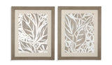 Bassett Rustic Gray Frame Mudcloth Foliage II Framed Print