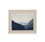 Bassett Distressed White Frame Muted Coast I Framed Print