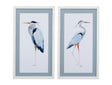 Bassett White Heron Framed Print Set of 2