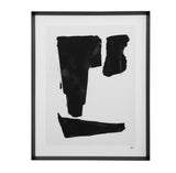 Bassett Matte Black Frame Triple Block Print I Framed Print