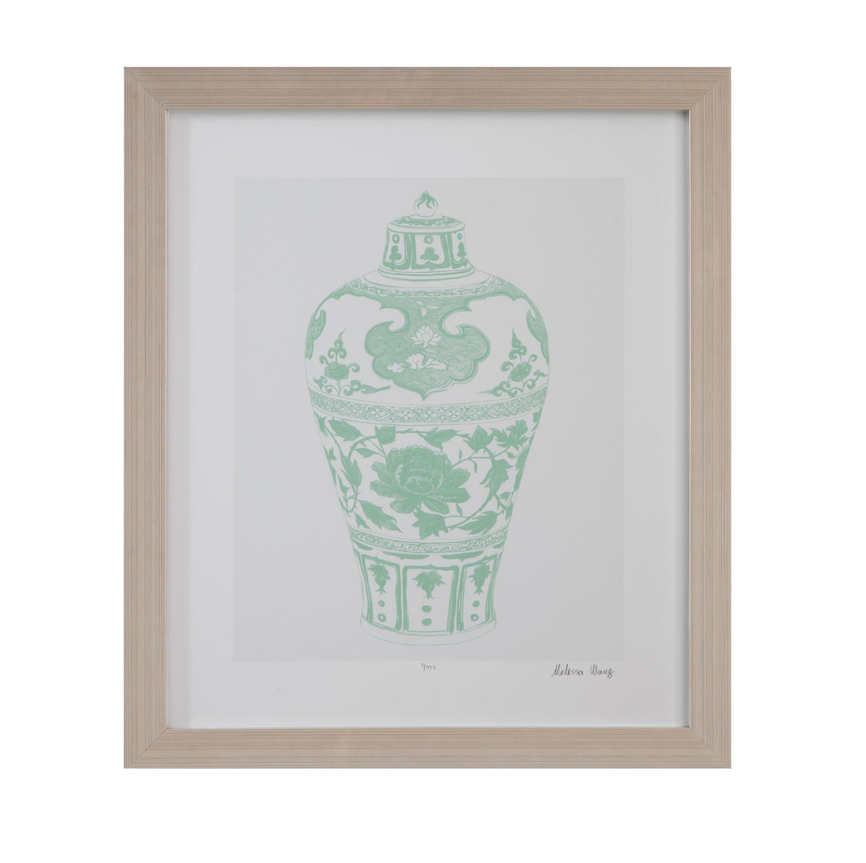 Bassett Green Mint Vases I Framed Print