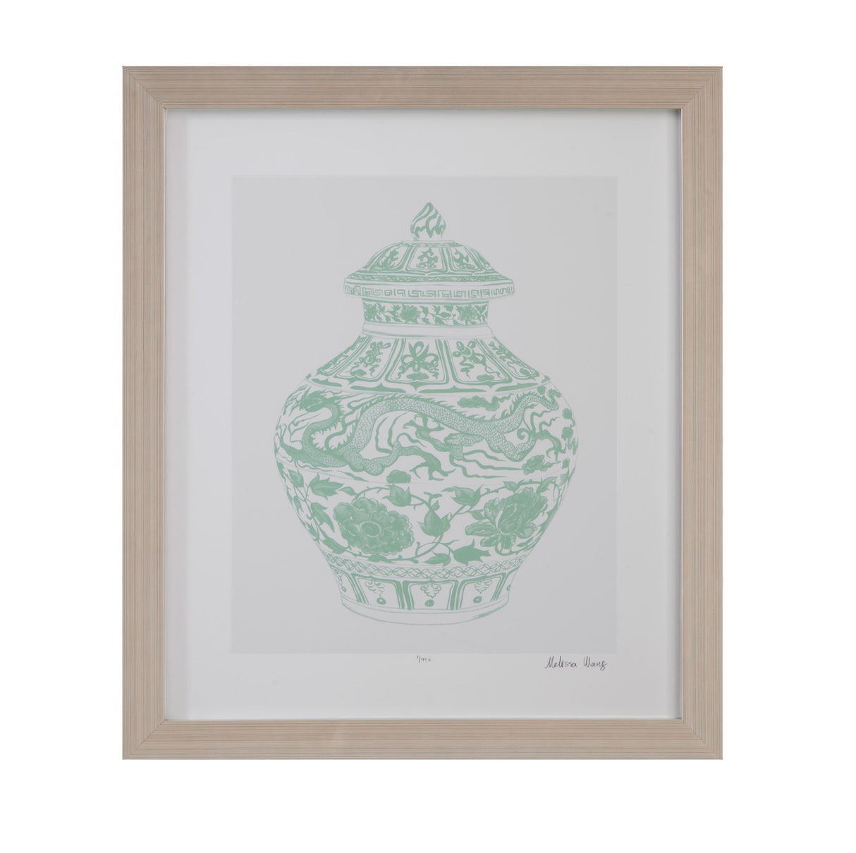 Bassett Green Mint Vases II Framed Print