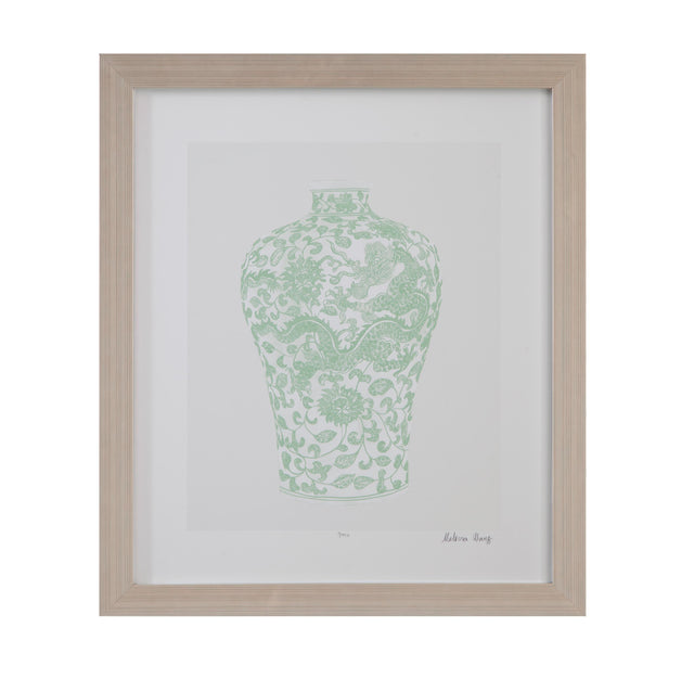 Bassett Green Mint Vases III Framed Print