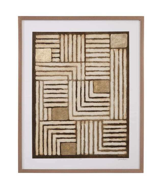 Bassett Brown Purlin I Framed Print