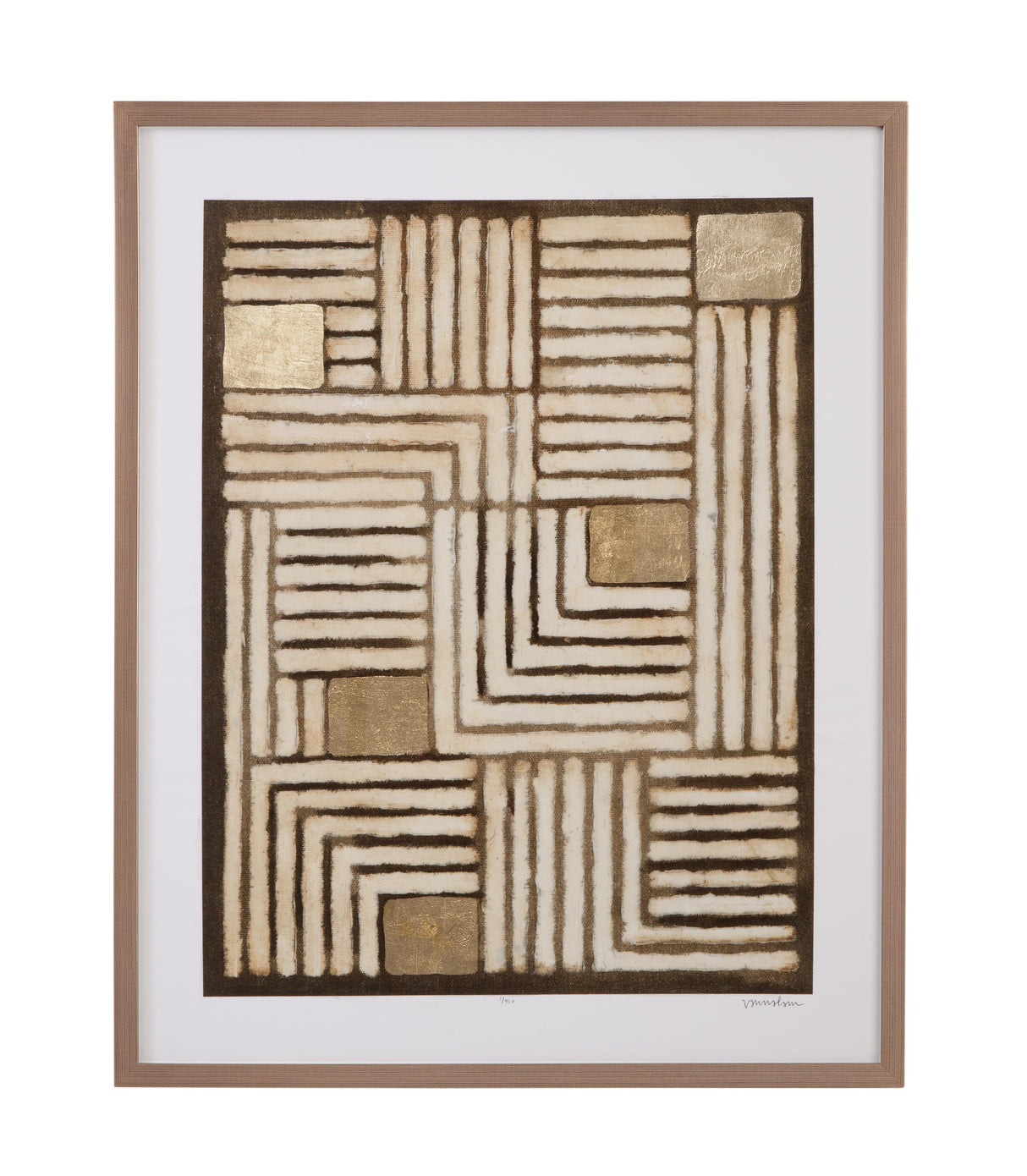 Bassett Brown Purlin I Framed Print