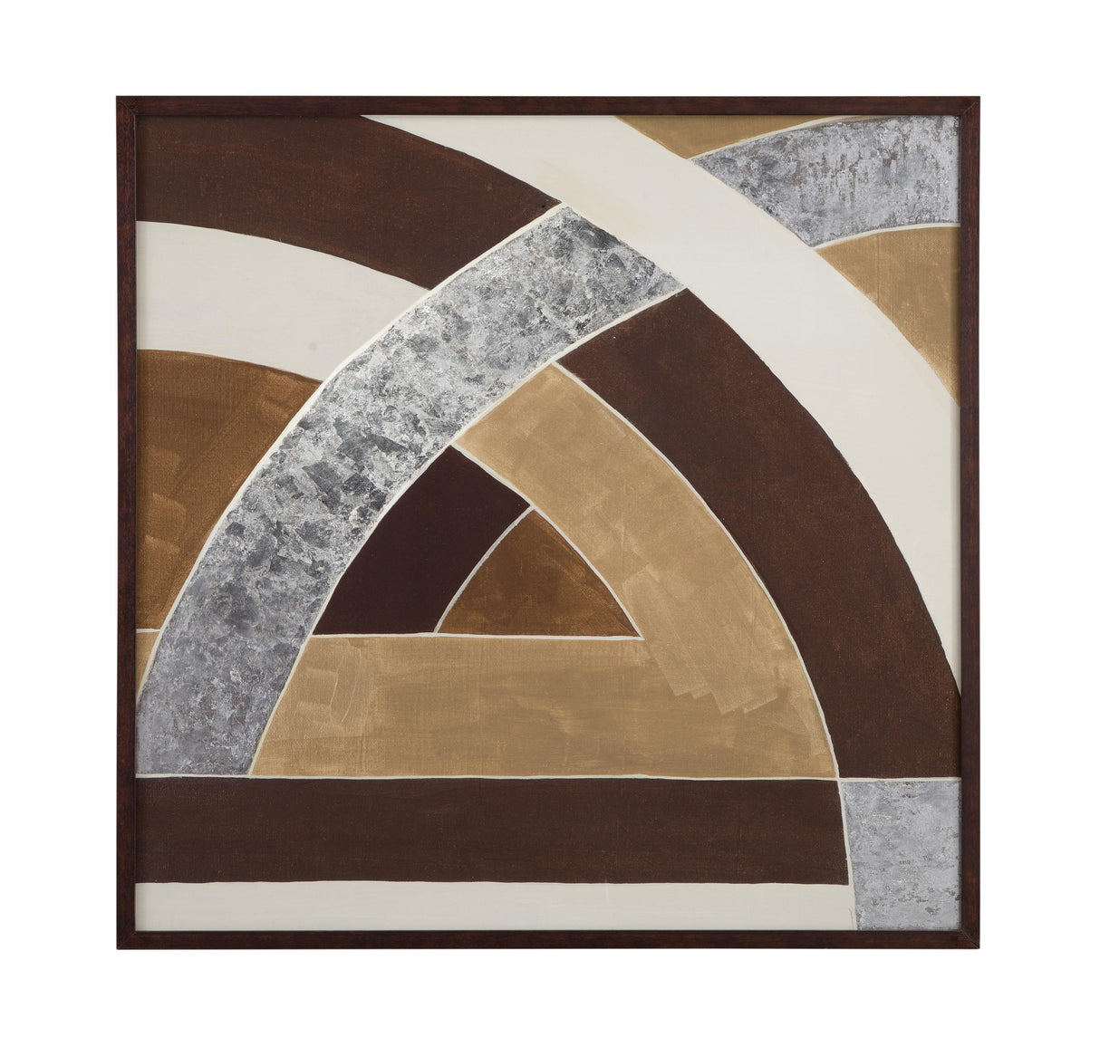 Bassett Brown Neutral Geometry II Framed Print