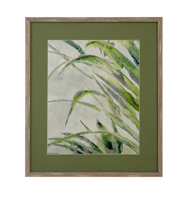 Bassett Green Green Palm II Framed Print