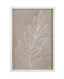 Bassett White Leaf Line Art III Framed Print