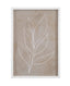 Bassett White Leaf Line Art II Framed Print