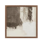 Bassett Cream, Ivory, Bronze Frame Neutral Contrast Section Framed Print