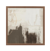 Bassett Cream, Ivory, Bronze Frame Neutral Contrast Swatch Framed Print