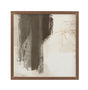 Bassett Cream, Ivory, Bronze Frame Neutral Contrast Stroke Framed Print