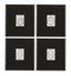 Bassett Black, White, Soft Black Frame Form Study Framed Print s/4