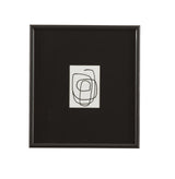 Bassett Black, White, Soft Black Frame Form Study II Framed Print