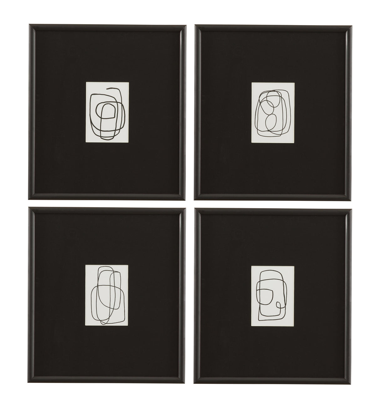 Bassett Black, White, Soft Black Frame Form Study XI Framed Print
