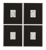 Bassett Black, White, Soft Black Frame Form Study XI Framed Print