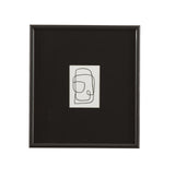Bassett Black, White, Soft Black Frame Form Study XII Framed Print