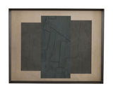 Bassett Charcoal, Black, Taupe Soft Slate II Framed Print