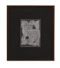 Bassett Black, White, Dark Walnut Neutral Strokes I Framed Print