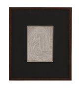 Bassett Black, White, Dark Walnut Neutral Strokes IV Framed Print