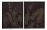 Bassett Charcoal Gray, Matte Black Frame Rain Shadow I Framed Print