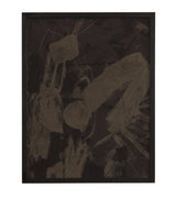 Bassett Charcoal Gray, Matte Black Frame Rain Shadow II Framed Print