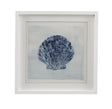 Bassett Blue, White Frame Blue Treasure I Framed Print