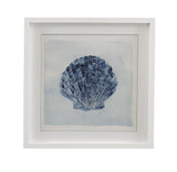 Bassett Blue, White Frame Blue Treasure I Framed Print