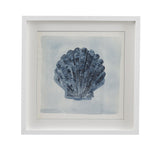 Bassett Blue, White Frame Blue Treasure II Framed Print