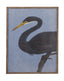 Bassett Black, Blue, Distressed Brown Frame Bayou Heron II Framed Print