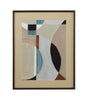 Bassett Black, Teal Blue, Brown, Beige, Blush, Dark Brown Frame Curved Vision Contours Framed Print