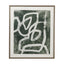 Bassett Green, Off White, Gray, Pewter Frame Chalk Line I Framed Print